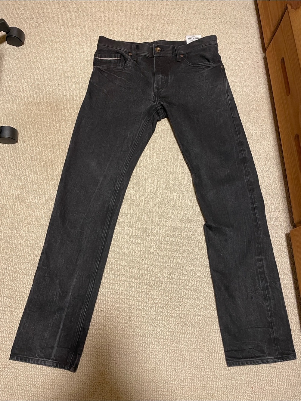 People for Peace Black Selvedge Jeans